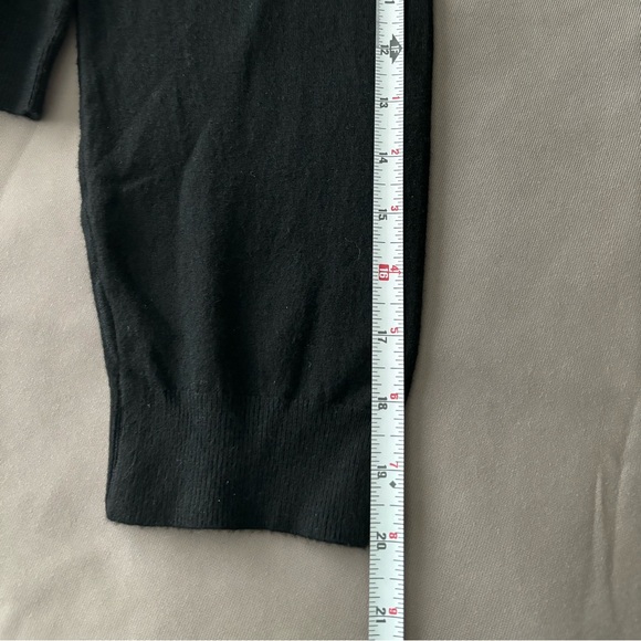 NWOT WOMENS VILA MILANIE BLACK SILVER STUDED WOOL BLEND LIGHTWEIGHT SWEATER XL - Picture 10 of 10